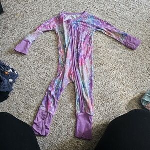 Little Sleepies Purple Stardust Bamboo Zippy